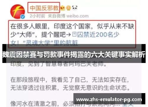 魏震因禁赛与罚款事件揭露的六大关键事实解析