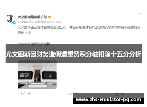 尤文图斯因财务造假遭重罚积分被扣除十五分分析